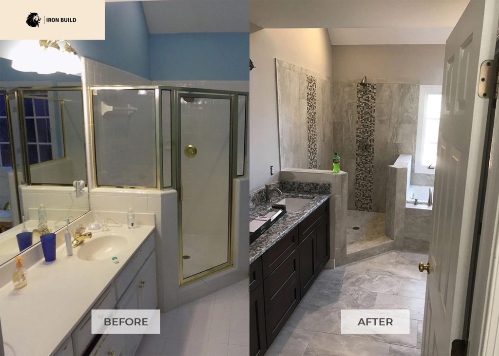 Bathroom Remodel | Bathroom Makeover | Iron Build Construction LLC